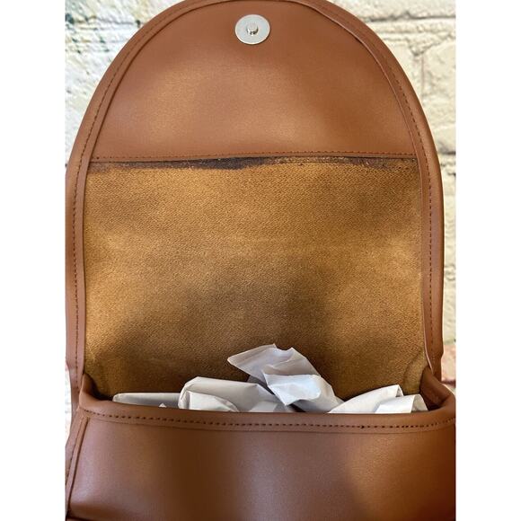 Leather Crossbody Brown Saddle Bag Type Handbag‎ - Picture 9 of 14